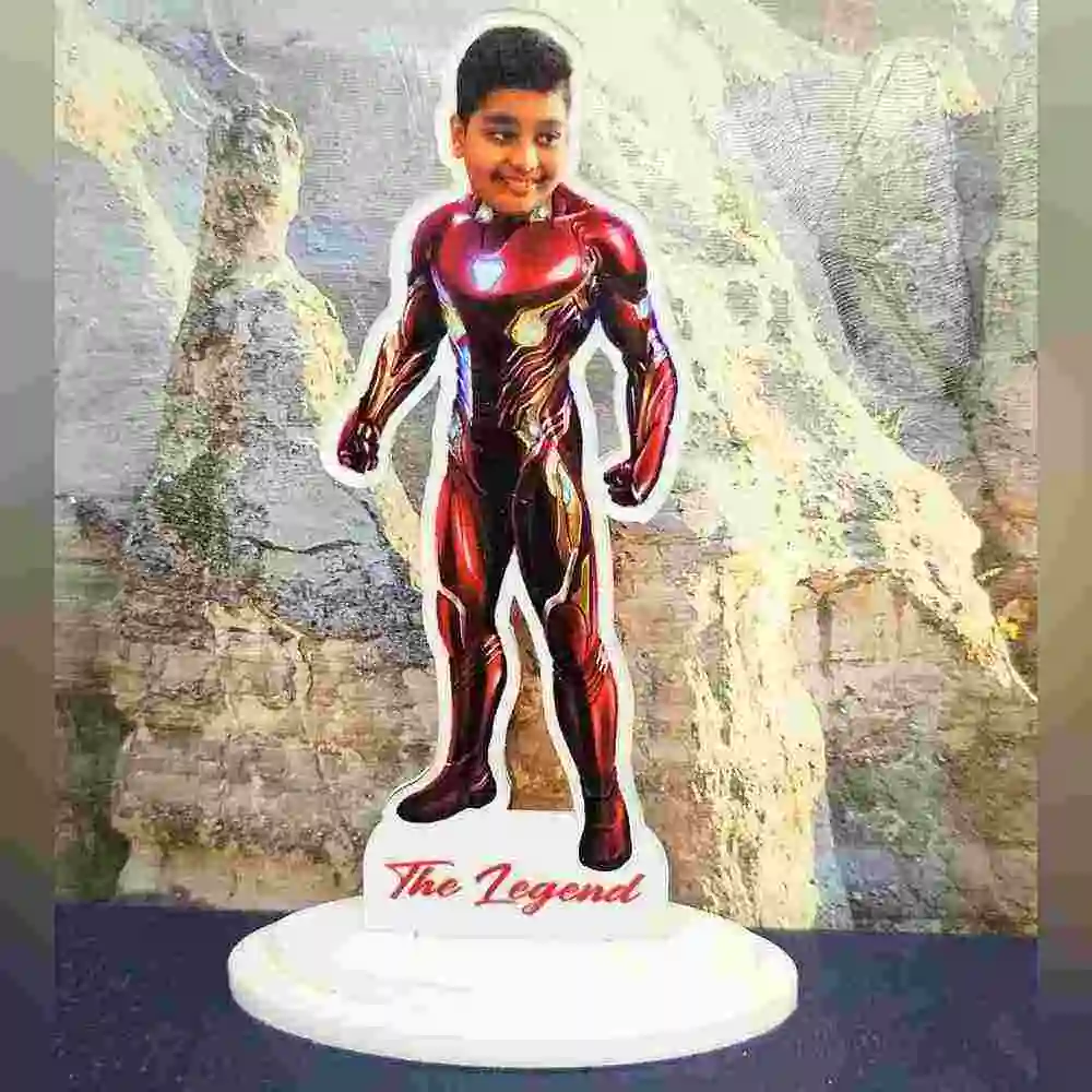 Personalized Iron Man Acrylic stand with photo
